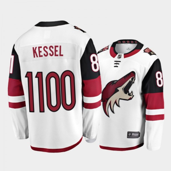 Phil Kessel 1100th Games White Coyotes Jersey Limi...