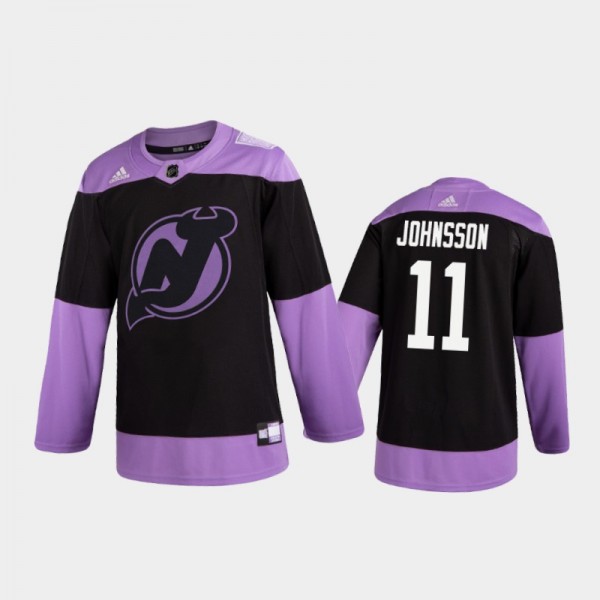 Andreas Johnsson 2020 Hockey Fights Cancer Jersey ...