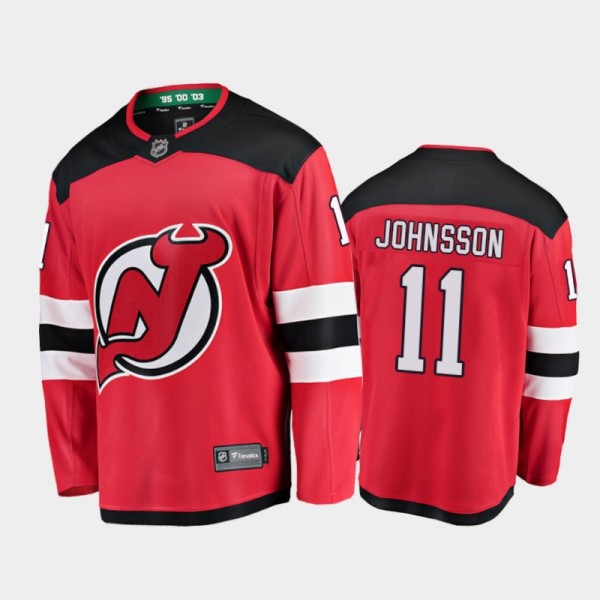 Andreas Johnsson Home New Jersey Devils Jersey 202...