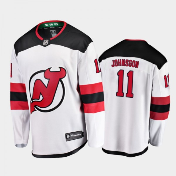 Andreas Johnsson Away New Jersey Devils Jersey 202...
