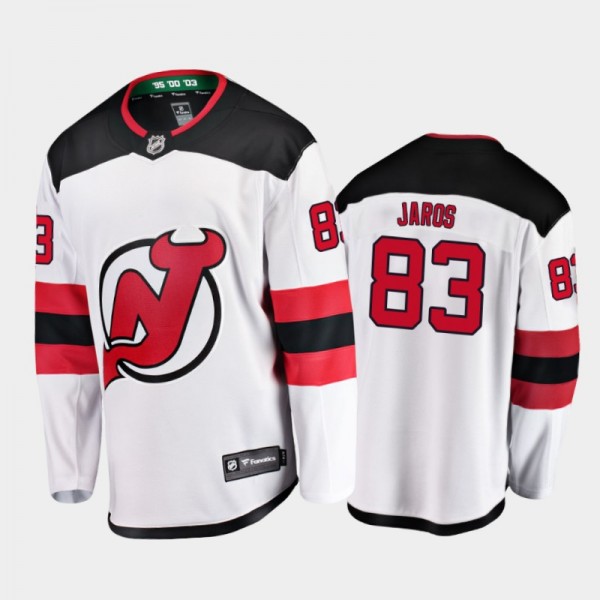 Christian Jaros New Jersey Devils Away Jersey Player White