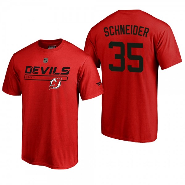 Devils Cory Schneider Authentic Pro Red Rinkside C...