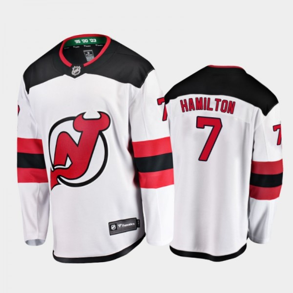 Dougie Hamilton New Jersey Devils Away Jersey Play...