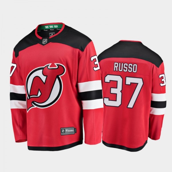 Robbie Russo New Jersey Devils Home Jersey Player ...