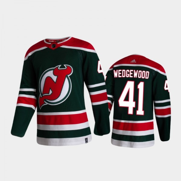 Scott Wedgewood Reverse Retro New Jersey Devils 20...