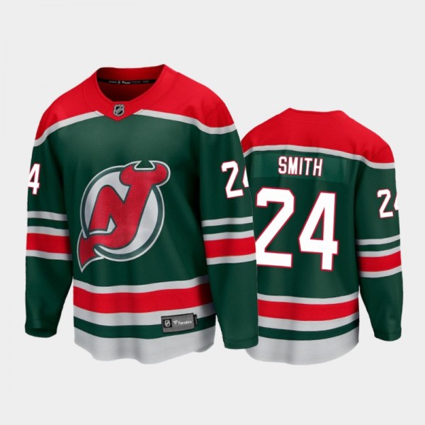 Ty Smith Special Edition New Jersey Devils Jersey 2021 Season Green