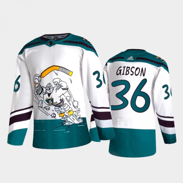 John Gibson Reverse Retro Anaheim Ducks 2020-21 Je...