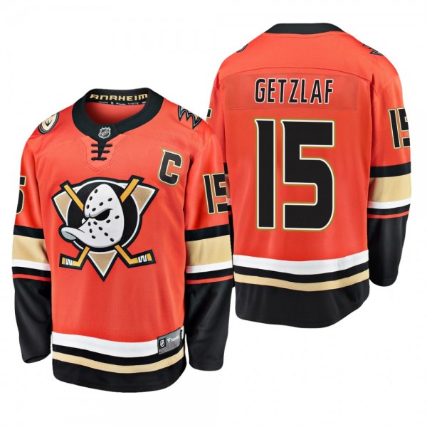 Ryan Getzlaf Alternate Breakaway Player Orange Anaheim Ducks New Edition Jersey