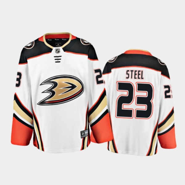 Sam Steel Away Anaheim Ducks Jersey 2021 Season Br...