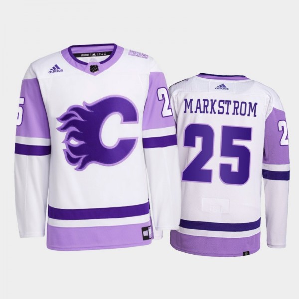 Jacob Markstrom 2021 HockeyFightsCancer Jersey Cal...