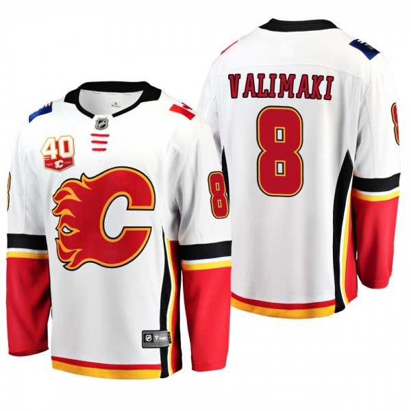 Calgary Flames Juuso Valimaki 40th Anniversary Whi...