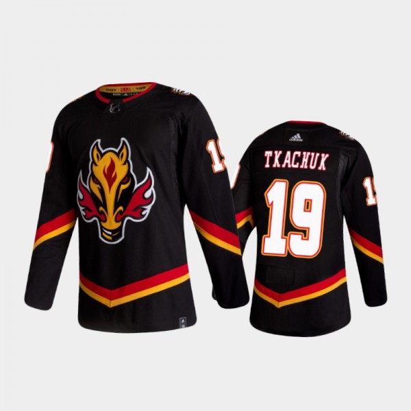 Matthew Tkachuk Reverse Retro Calgary Flames 2020-21 Jersey Authentic - Black
