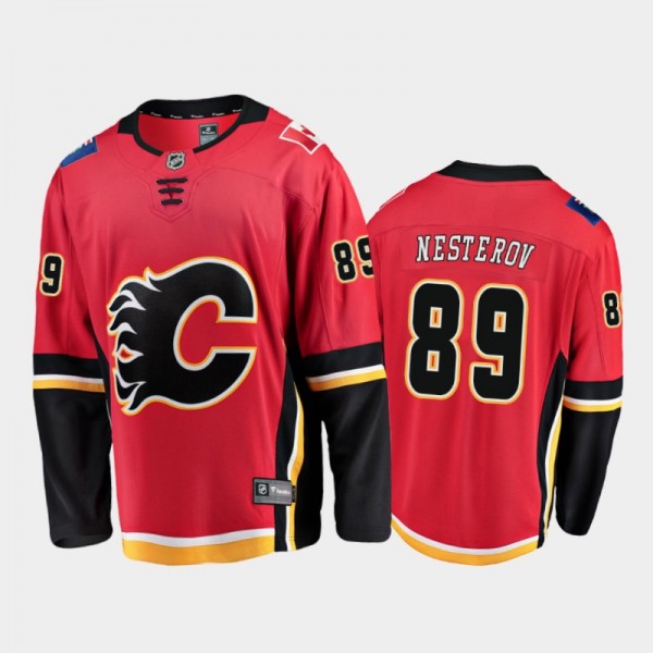 Nikita Nesterov Home Calgary Flames Jersey 2021 Se...