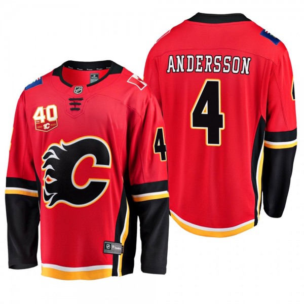 Calgary Flames Rasmus Andersson 40th Anniversary R...
