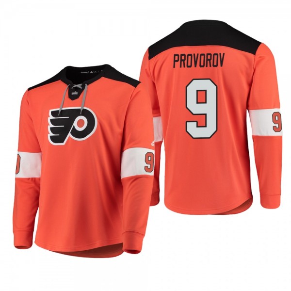 Flyers Ivan Provorov 2018-19 Jersey Orange Platinu...