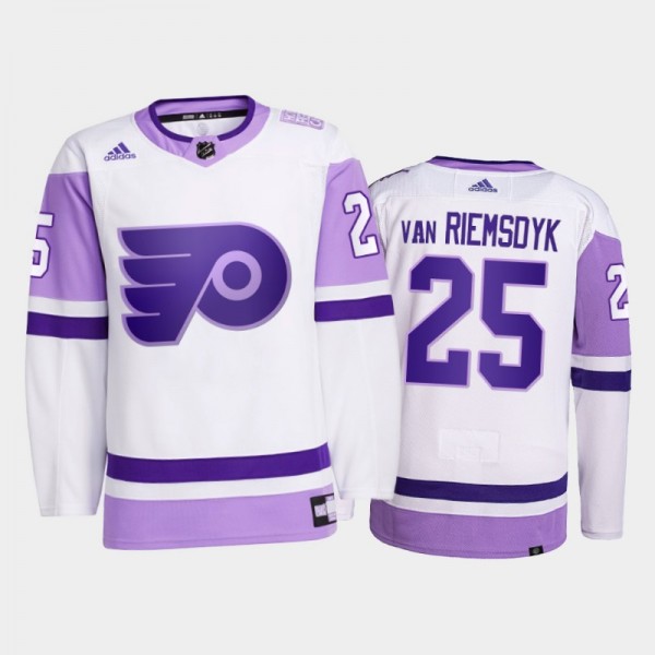 James van Riemsdyk 2021 HockeyFightsCancer Jersey Philadelphia Flyers White Primegreen