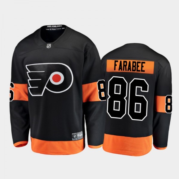 Joel Farabee Alternate Philadelphia Flyers Jersey 2021 Season Breakaway Player Black