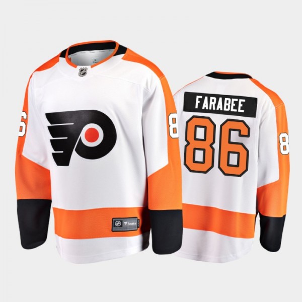 Joel Farabee Away Philadelphia Flyers Jersey Playe...