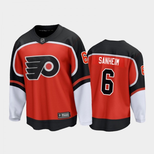 Travis Sanheim Special Edition Philadelphia Flyers Jersey 2021 Season Orange