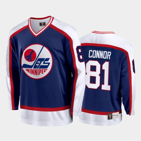 Kyle Connor Winnipeg Jets Blue Jersey Vintage