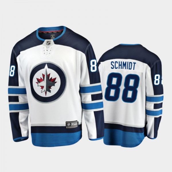 Nate Schmidt Winnipeg Jets Away Jersey Player Whit...