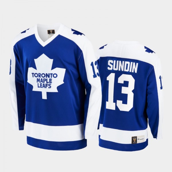 Mats Sundin Toronto Maple Leafs Blue Jersey Retired Player