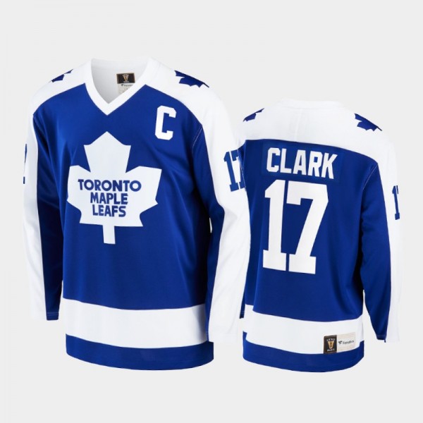 Wendel Clark Toronto Maple Leafs Blue Jersey Retir...