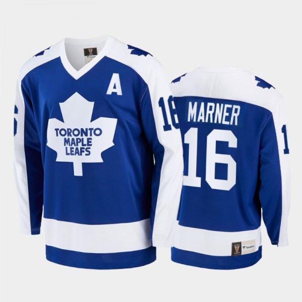 Mitch Marner Toronto Maple Leafs Blue Jersey Vinta...