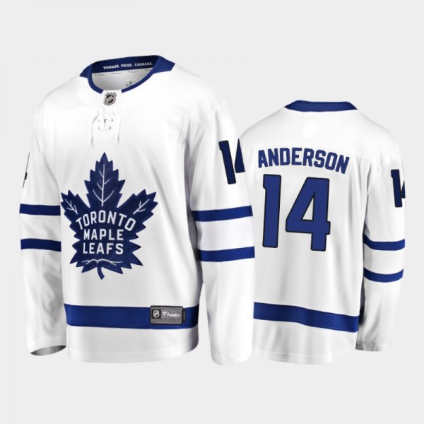 Joey Anderson Away Toronto Maple Leafs Jersey 2021...
