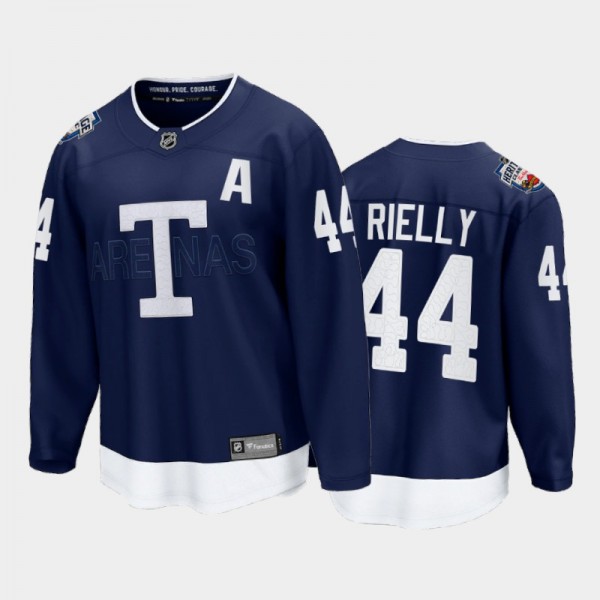 Maple Leafs Jersey Morgan Rielly 2022 Heritage Classic Navy Uniform