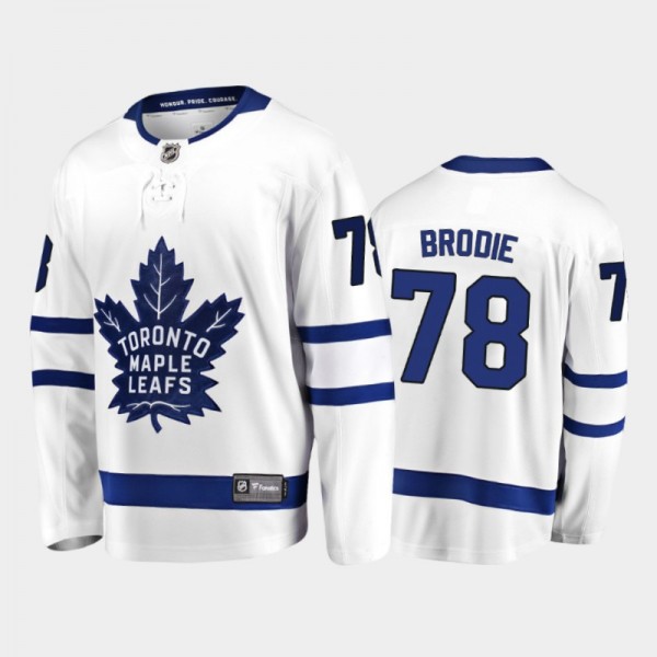 T. J. Brodie Away Toronto Maple Leafs Jersey 2021 ...