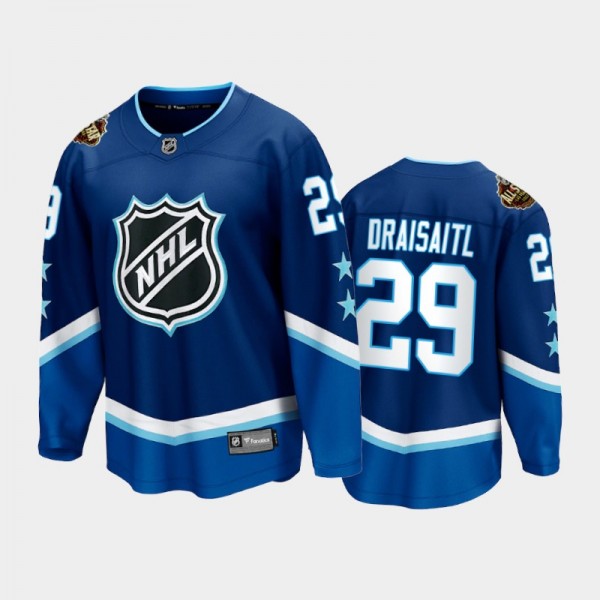 Oilers Jersey Leon Draisaitl 2022 All-Star Blue Un...