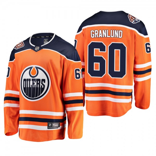 Edmonton Oilers Markus Granlund Home Orange Jersey