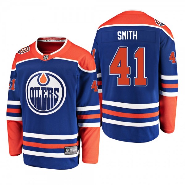 Edmonton Oilers Mike Smith Alternate Royal Jersey
