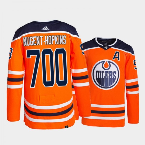 Oilers Jersey Ryan Nugent-Hopkins 700 Career Games...