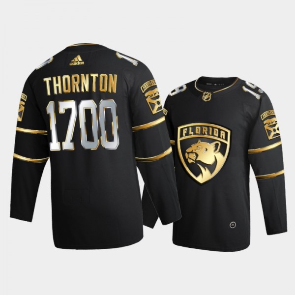 Joe Thornton Florida Panthers Black Jersey 1700th ...
