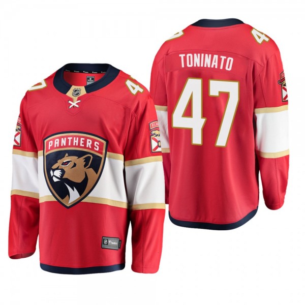 Florida Panthers Dominic Toninato Home Red Breakaw...