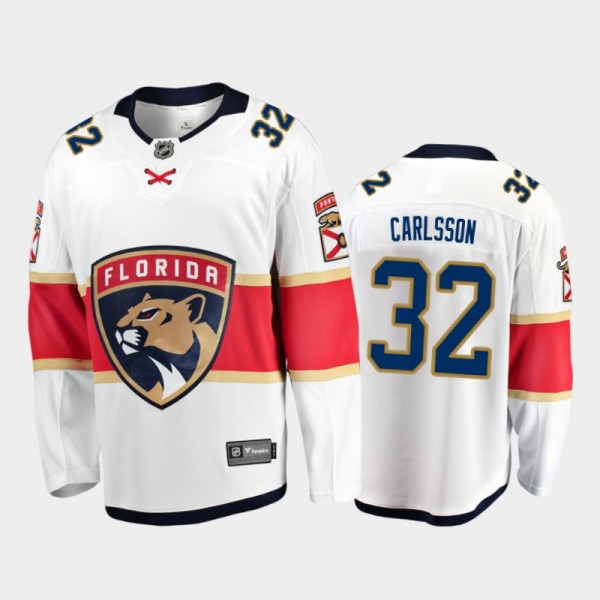 Lucas Carlsson Away Florida Panthers Jersey 2021 Season White
