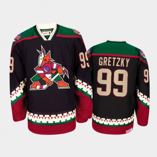 Phoenix Coyotes Wayne Gretzky Heritage Vintage Jer...