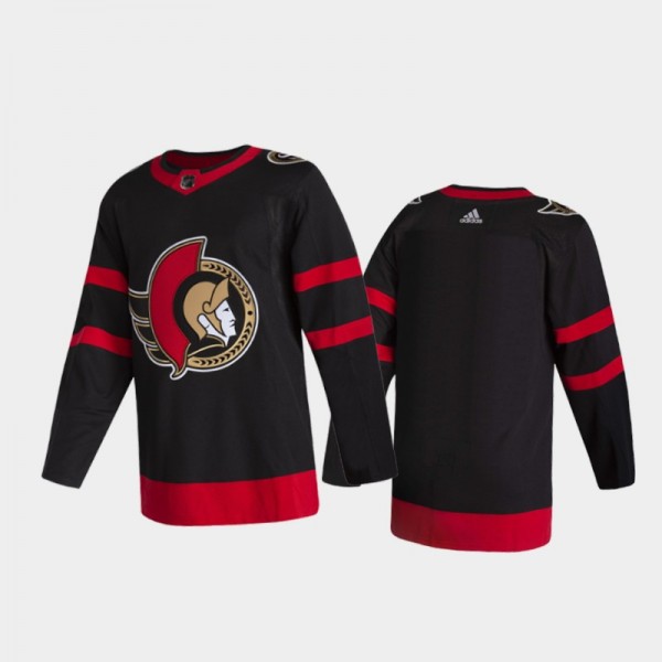 Home Ottawa Senators 2D Jersey Black Authentic Pro