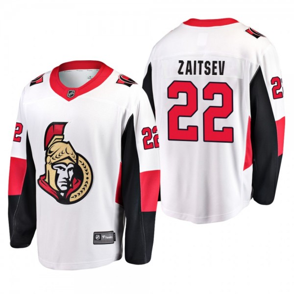 Ottawa Senators Nikita Zaitsev Away White Jersey