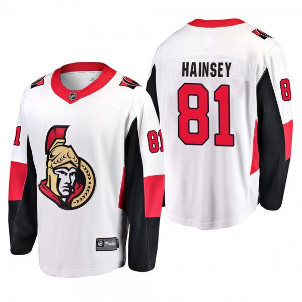 Ottawa Senators Ron Hainsey Away White Jersey