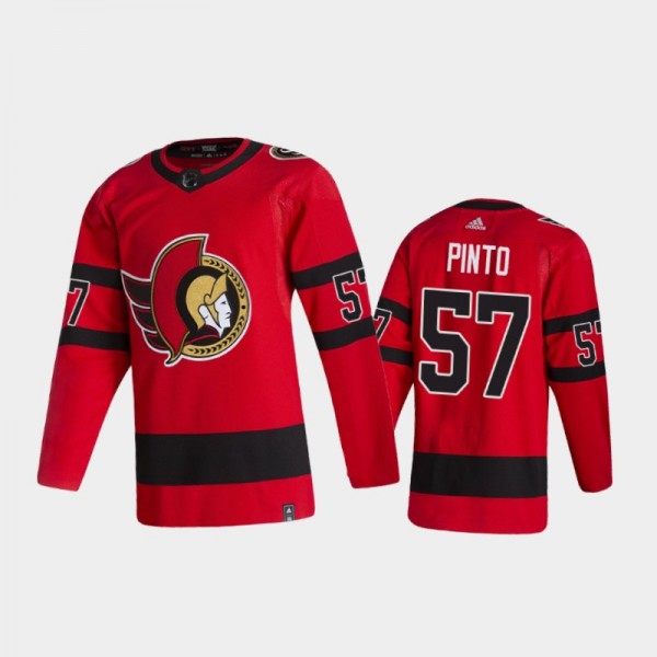 Shane Pinto Reverse Retro Ottawa Senators 2021 Jersey Authentic - Red