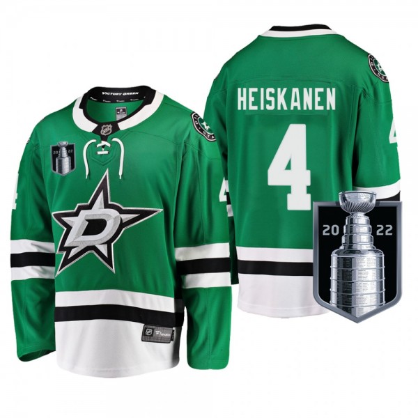 Miro Heiskanen Dallas Stars Green Jersey 2022 Stanley Cup Playoffs