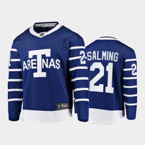 Borje Salming Toronto Maple Leafs Blue Jersey Team Classics