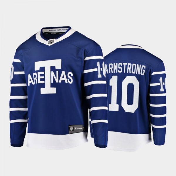 George Armstrong Toronto Maple Leafs Blue Jersey T...