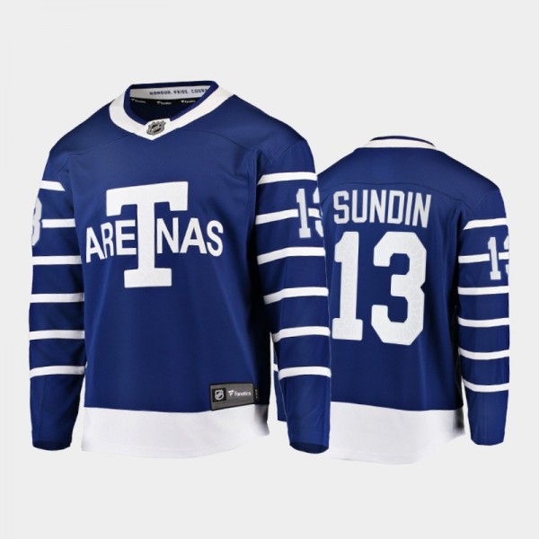 Mats Sundin Toronto Maple Leafs Blue Jersey Team C...