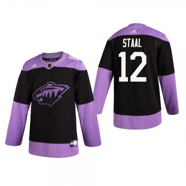 Eric Staal Hockey Fights Cancer Jersey Minnesota W...