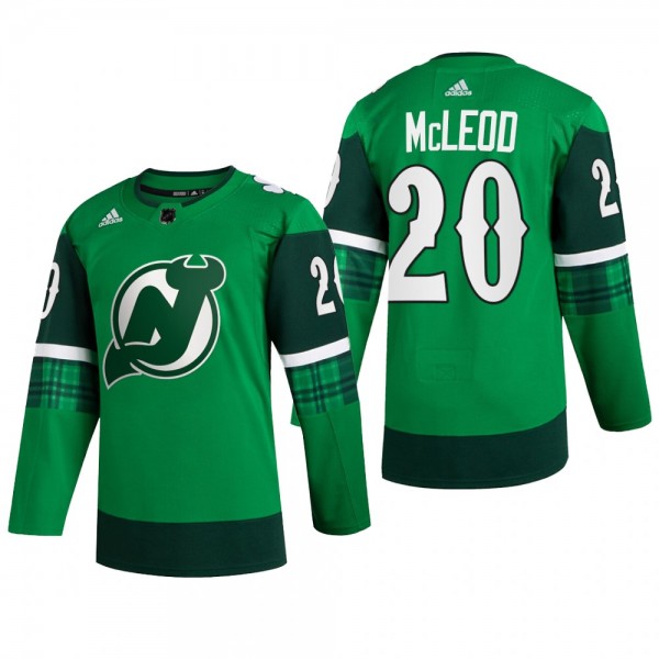 New Jersey Devils Michael McLeod #20 St Patricks D...