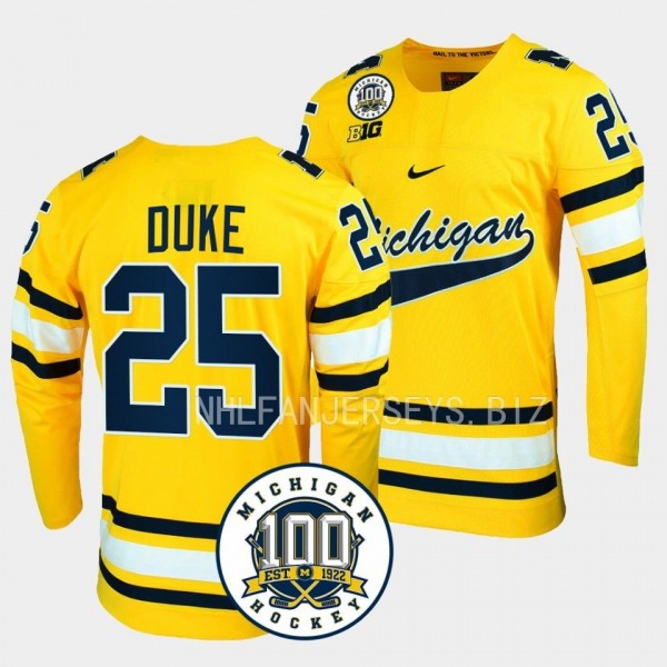 Dylan Duke Michigan Wolverines 100th Anniversary M...